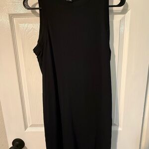 Black Sleeveless Casual Dress